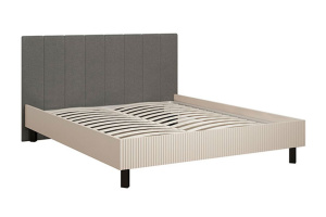 кровать 160*200 Хилтон (кашемир серый/ткань №66, Antrazite Grey 4м)