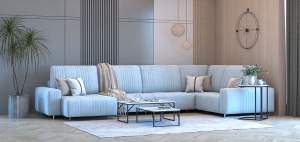 диван угловой Уолтер П-образный 